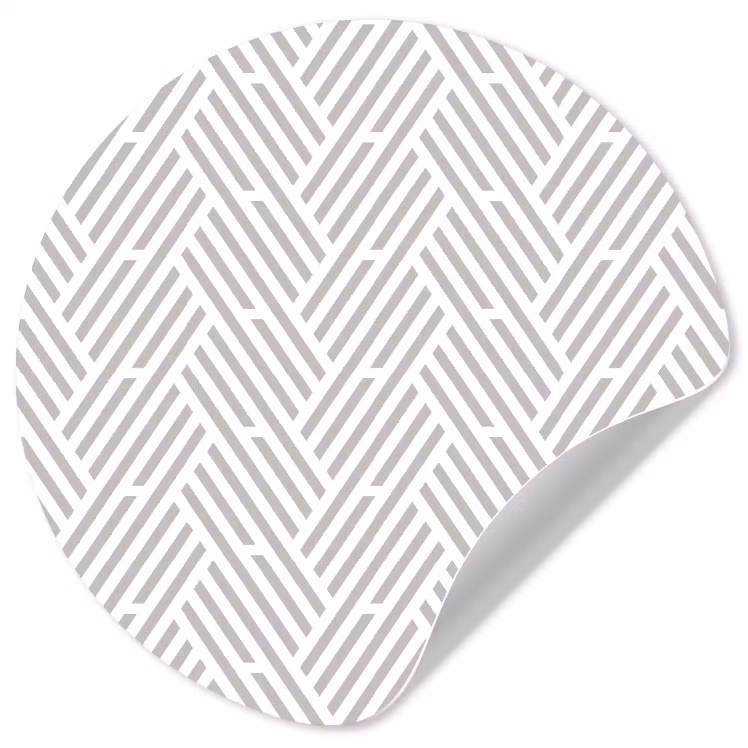 Grafisch - Patroon - Modern - Strepen Wandcirkel behangsticker klein 186 -3d