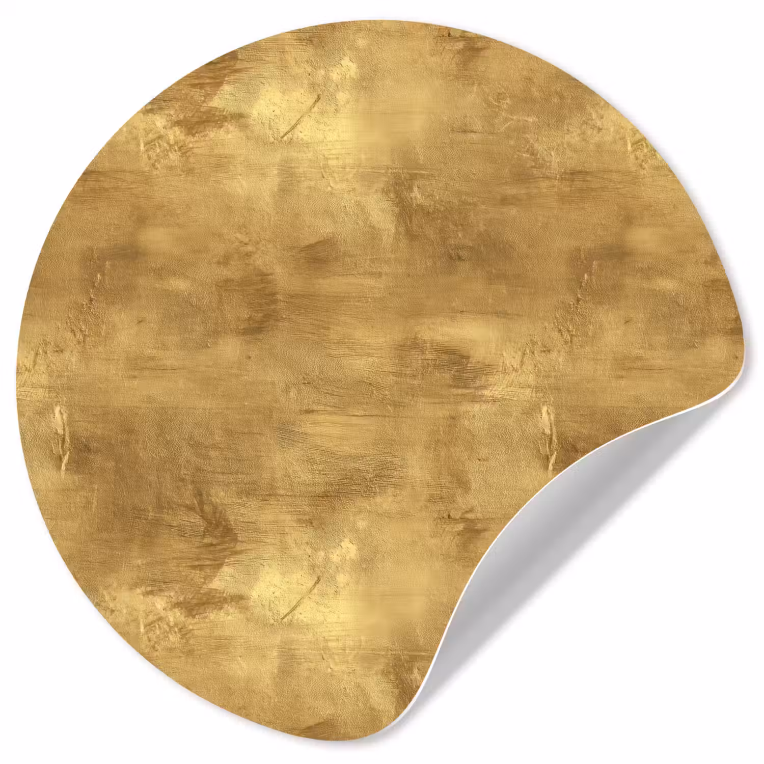 Industrieel - Textuur - Goud Wandcirkel behangsticker klein 186 -3d