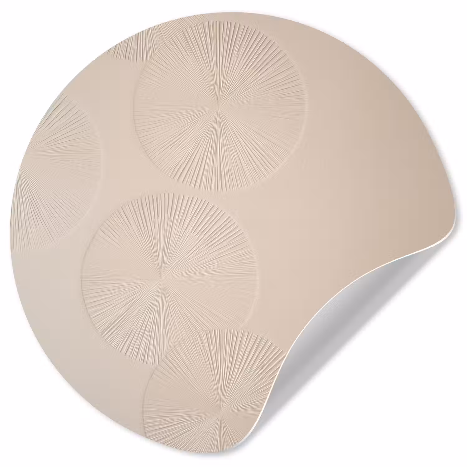 Japandi - Beige - Modern Wandcirkel behangsticker klein -3d