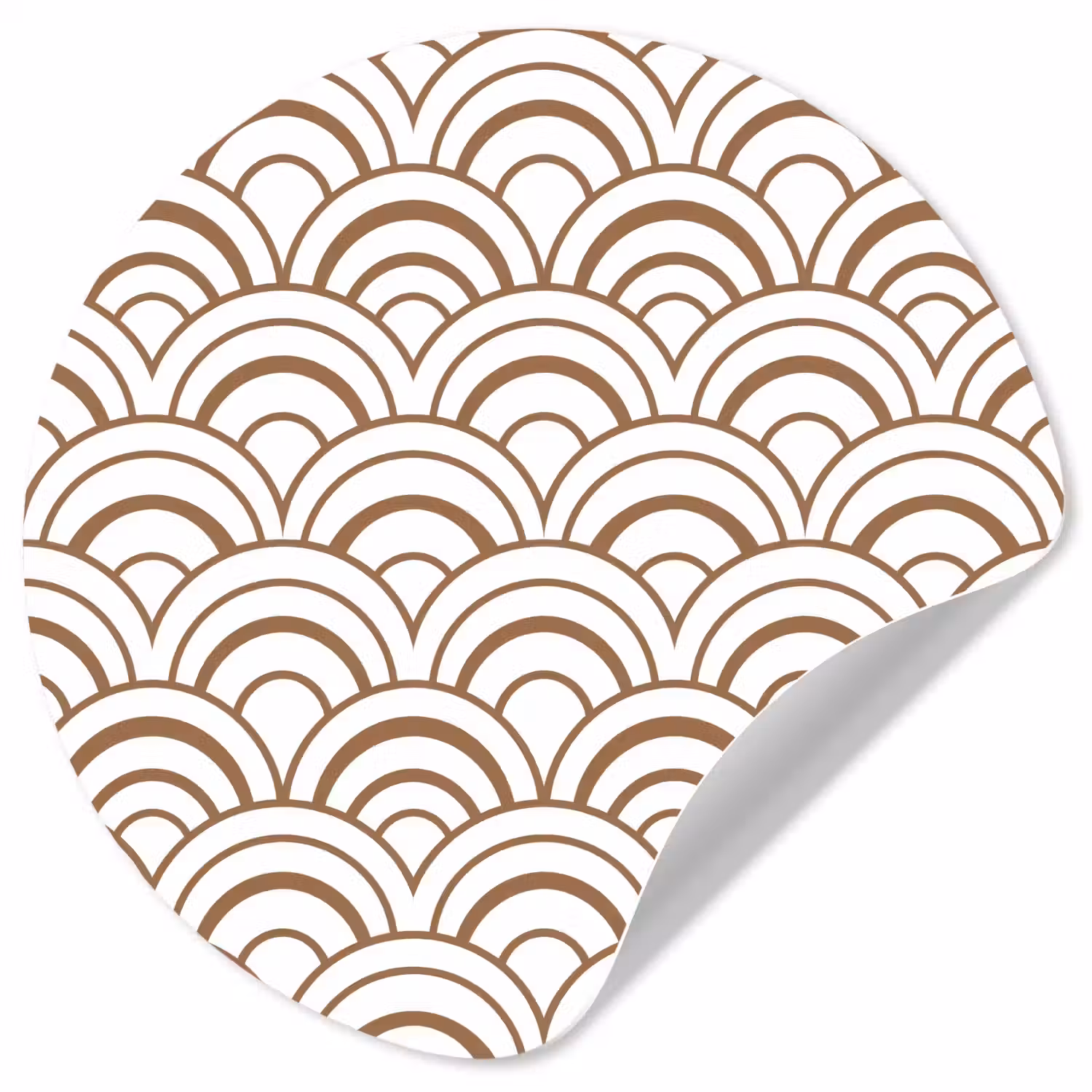 Klassiek - Motief - Terracotta Wandcirkel behangsticker klein 186 -3d