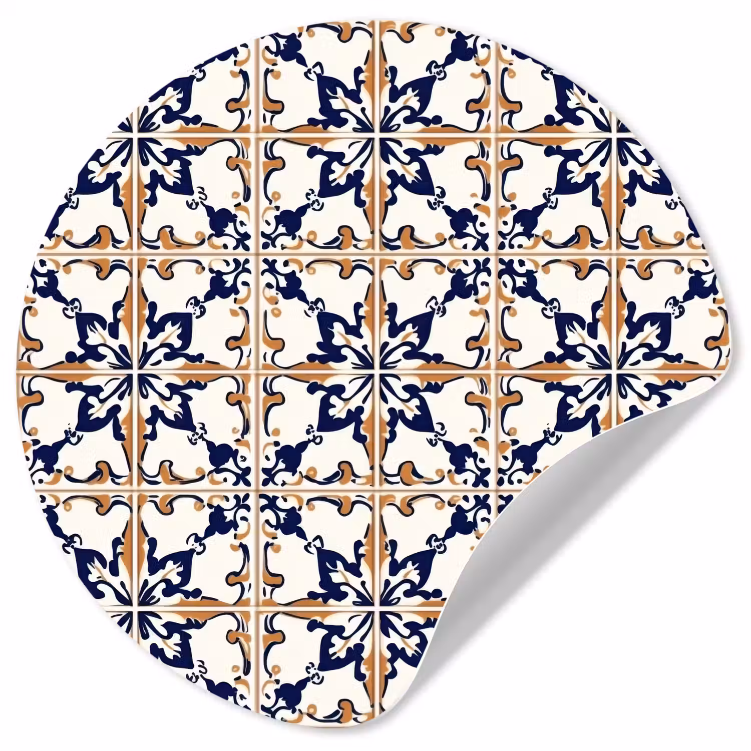 Klassiek - Patroon - Kleurrijk Wandcirkel behangsticker klein 186 -3d