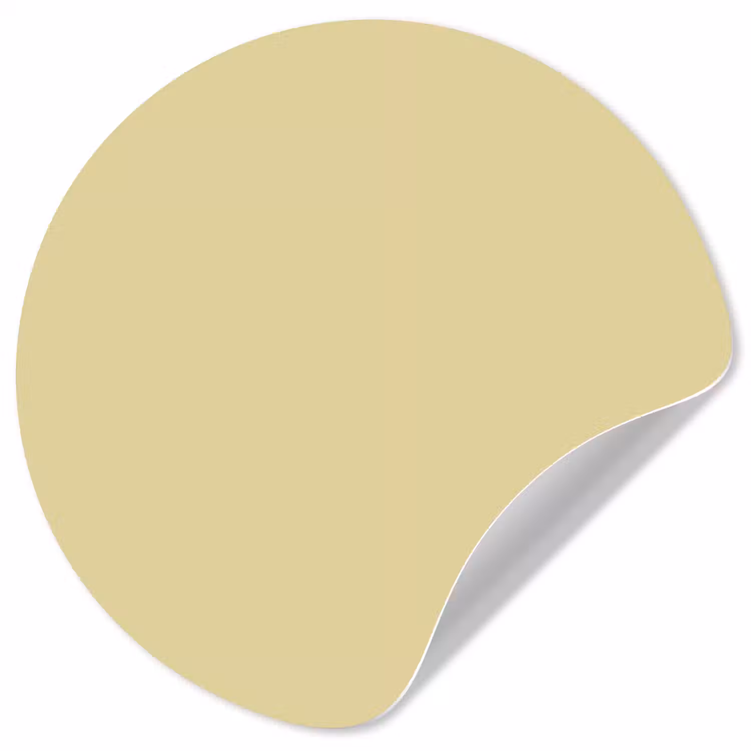 Mellow - Touch - Geel Wandcirkel behangsticker klein 186 -3d