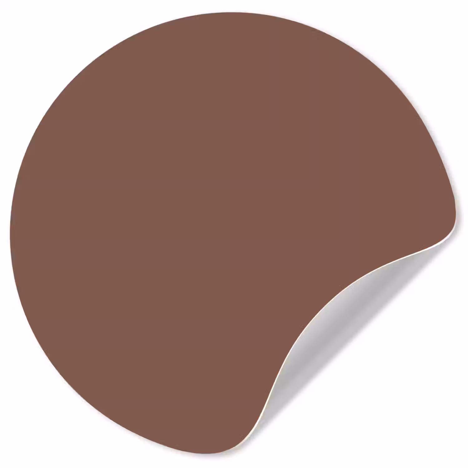 Muted - Chestnut - Bruin Wandcirkel behangsticker klein 186 -3d