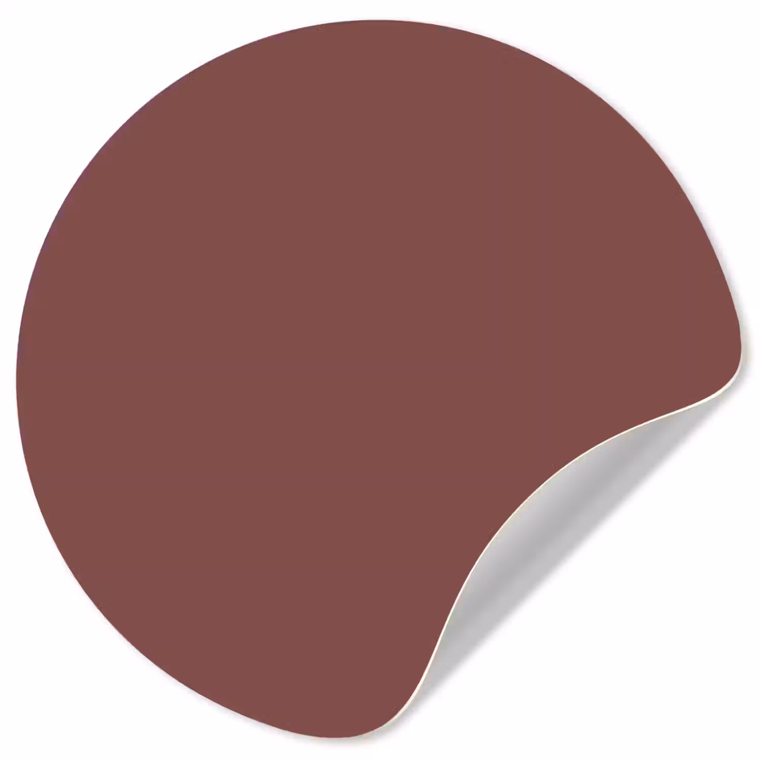 Muted - Raisin - Rood Wandcirkel behangsticker klein 186 -3d