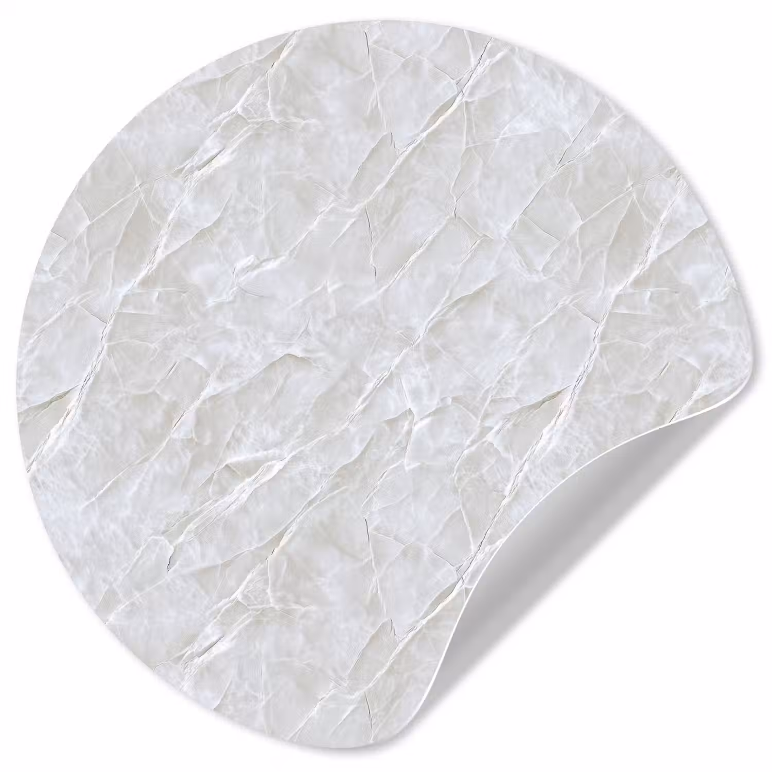 Oppervlakte - Textuur - Grijs Wandcirkel behangsticker klein 186 -3d