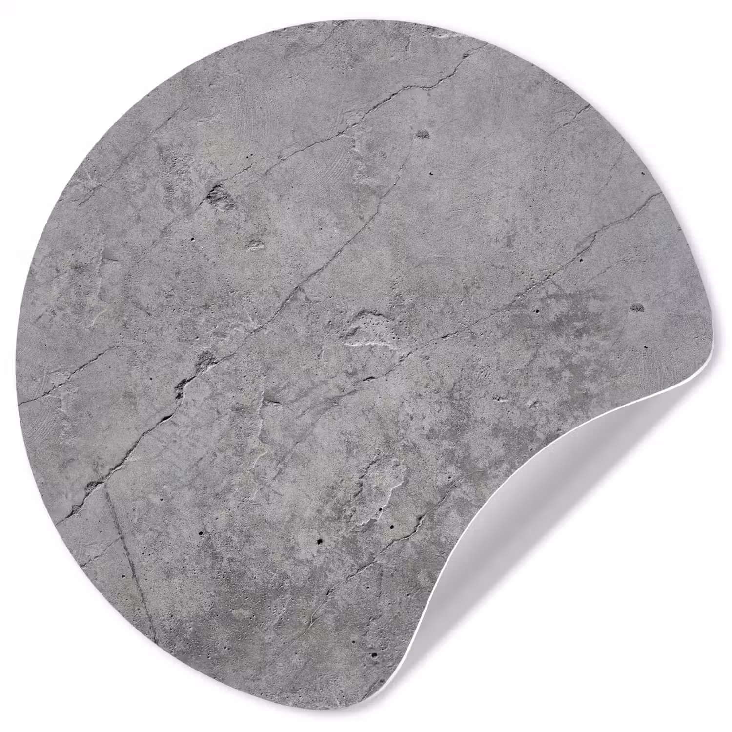 Patronen - Beton - Oud Wandcirkel behangsticker klein 186 -3d