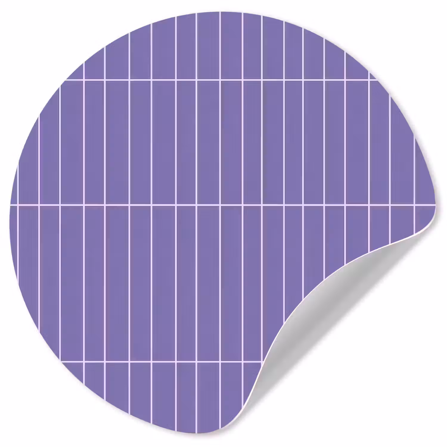 Patroon - Tegel - Lila Wandcirkel behangsticker klein 186 -3d