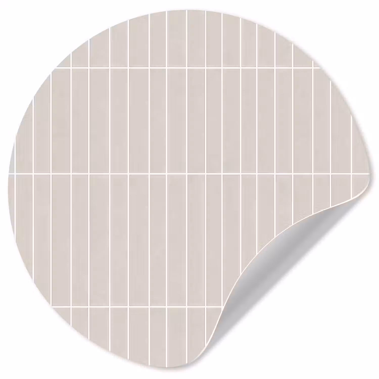Patroon - Tegels - Zand Wandcirkel behangsticker klein 186 -3d