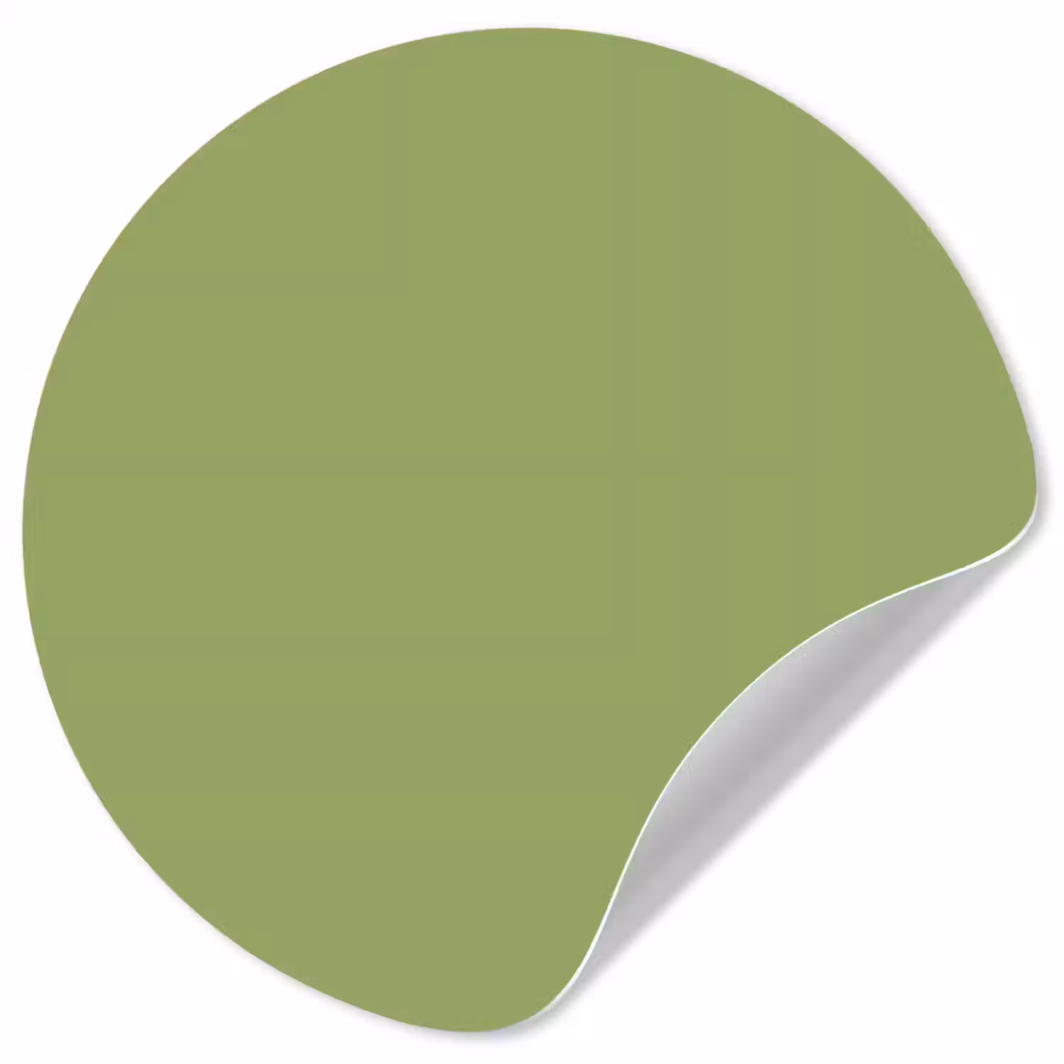 Sage - Green - Groen Wandcirkel behangsticker klein 186 -3d