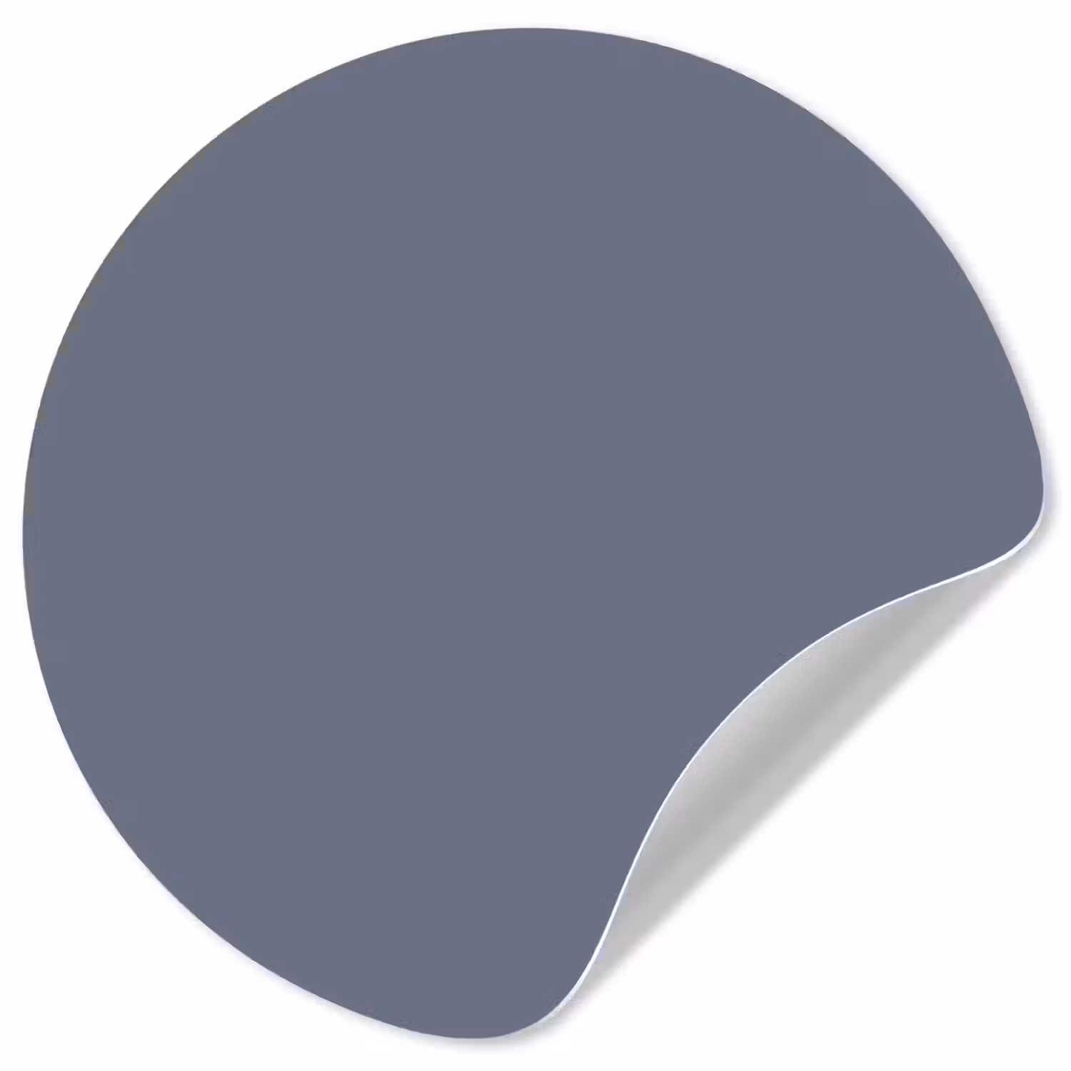 Slate - Whisper - Blauw Wandcirkel behangsticker klein 186 -3d