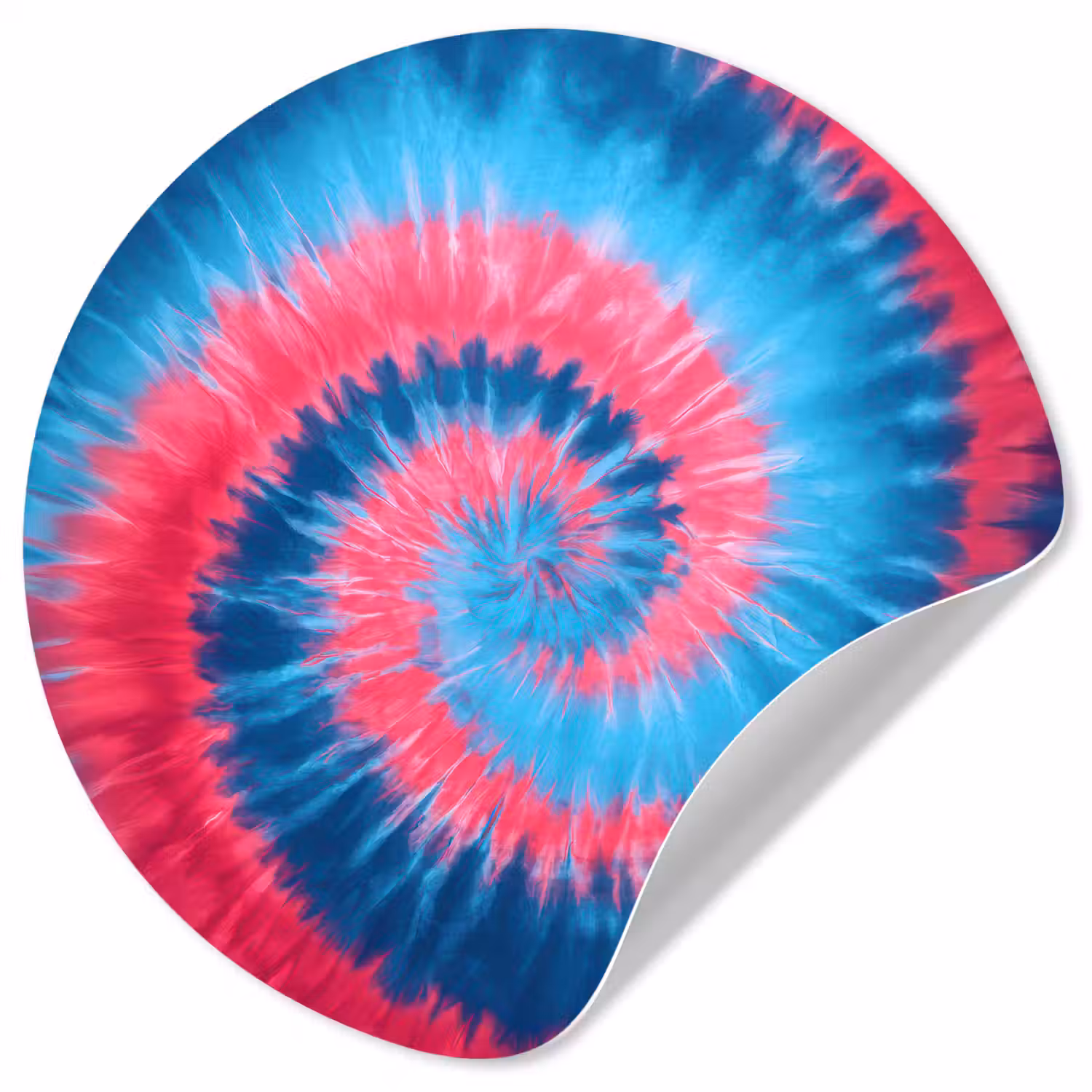 Spiraal - Roze - Draaiend Wandcirkel behangsticker klein -3d