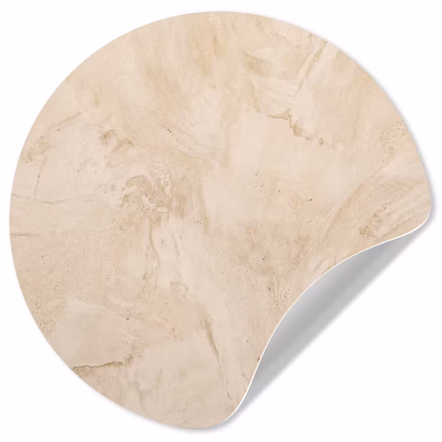 Textuur - Patroon - Abstract - Modern - Beige Wandcirkel behangsticker klein -3d