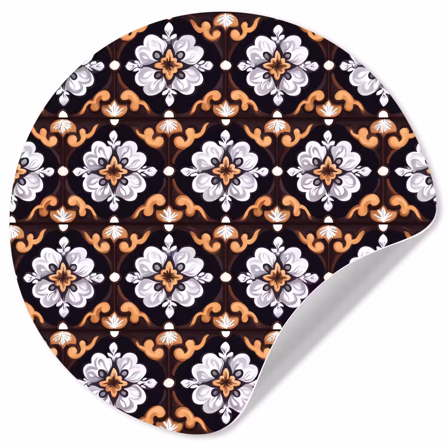 traditioneel - Element - Kleurrijk Wandcirkel behangsticker klein 186 -3d
