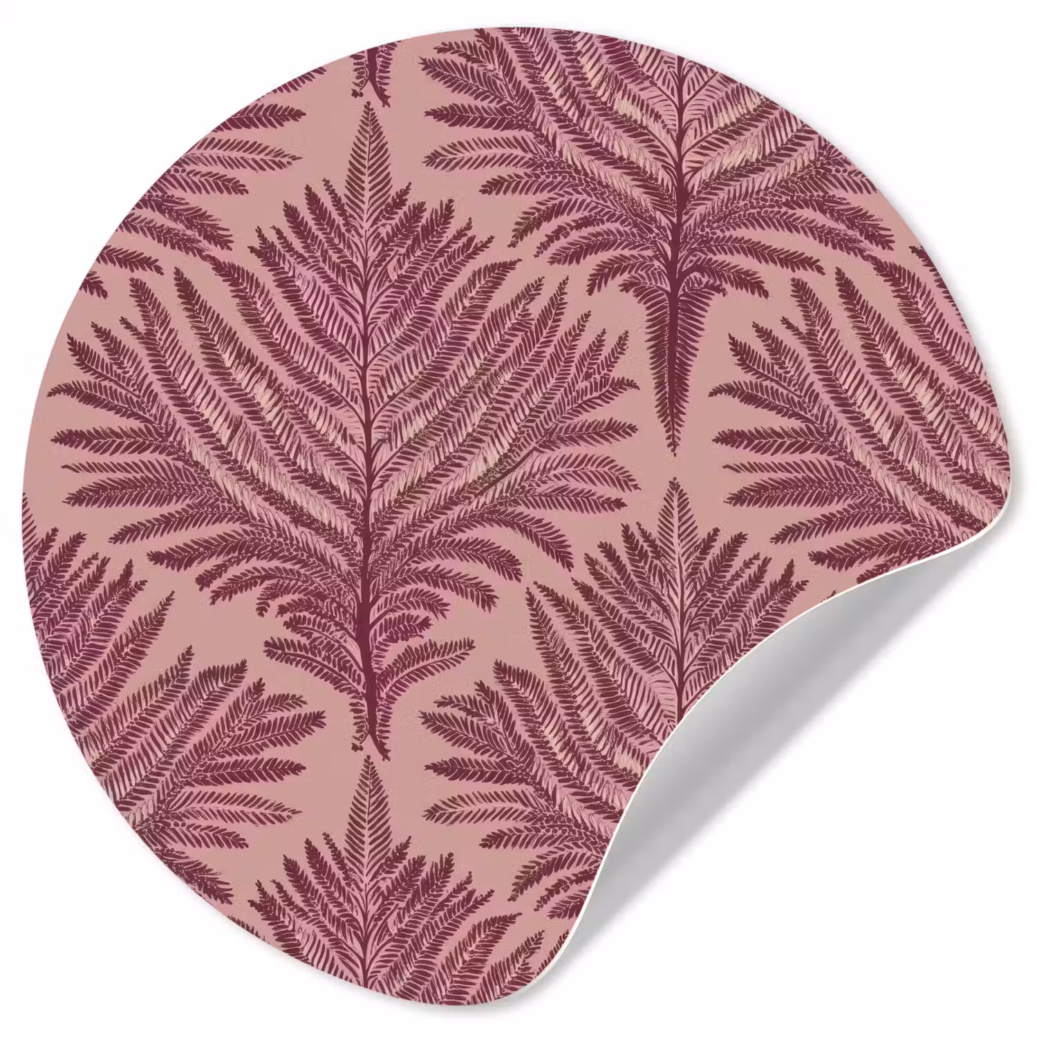 Varen - Patroon - Paars Wandcirkel behangsticker klein 186 -3d