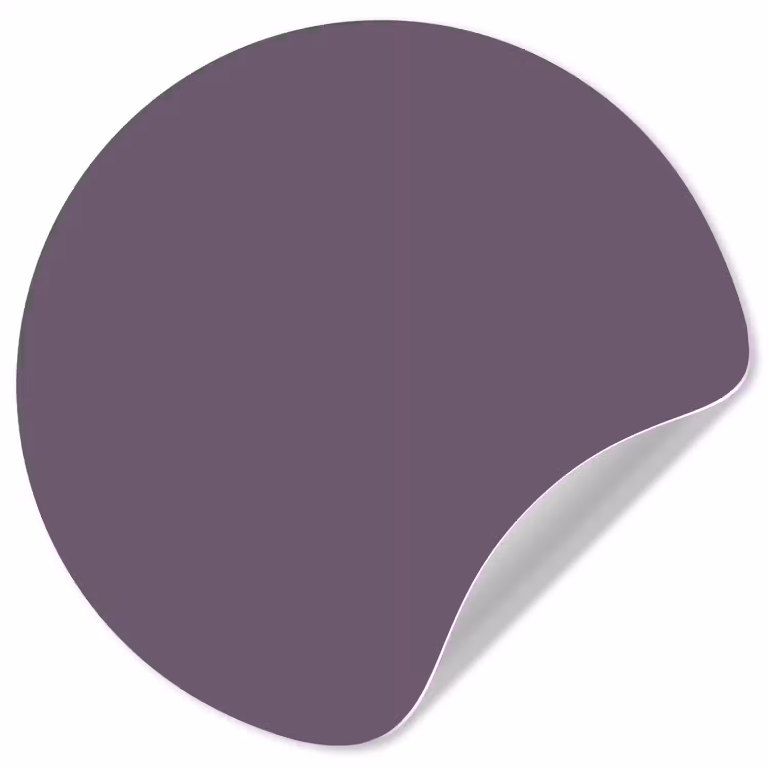 Velvet - Aubergine - Paars Wandcirkel behangsticker klein 186 -3d