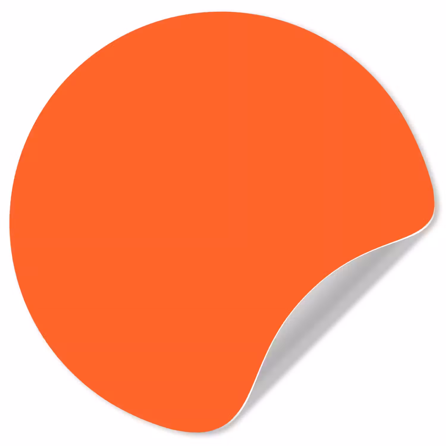 Vivid - Amber - Oranje Wandcirkel behangsticker klein 186 -3d