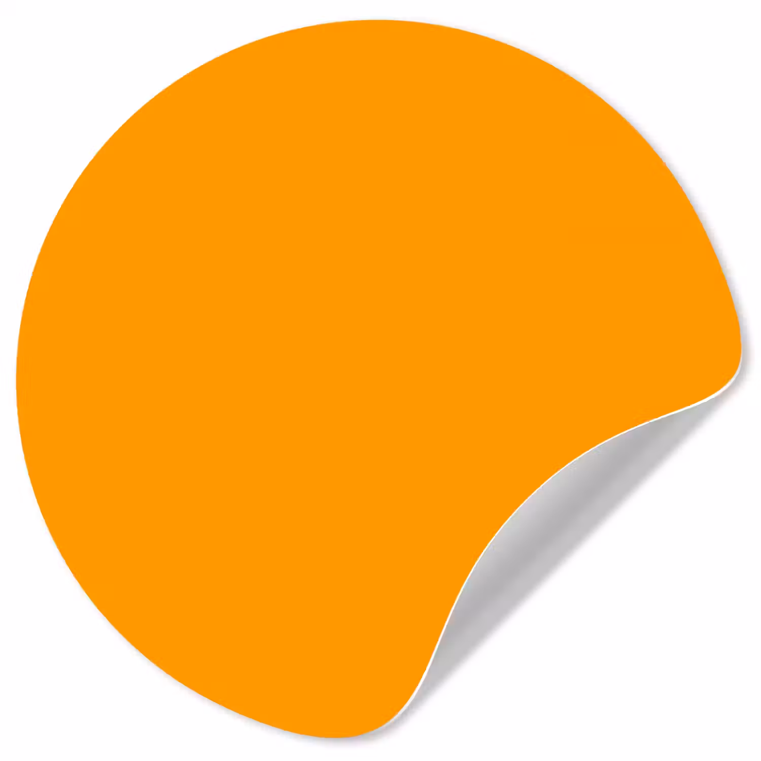 Warm - Ochre - Oranje Wandcirkel behangsticker klein 186 -3d