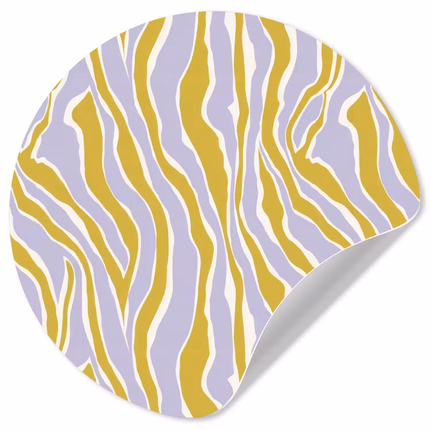 Zebra - Modern - Meerkleurig Wandcirkel behangsticker klein 186 -3d