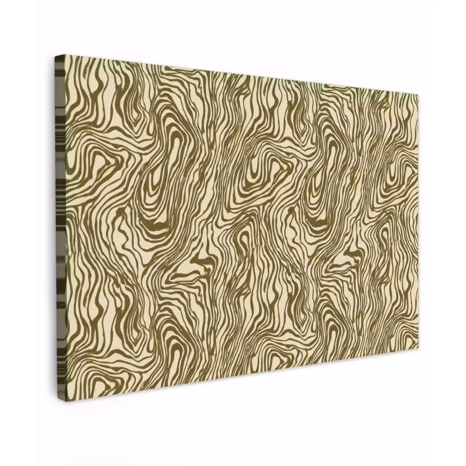 Abstract - Marmer - Groen Tuinposter op houten frame 2 cm dik klein 845 -3d