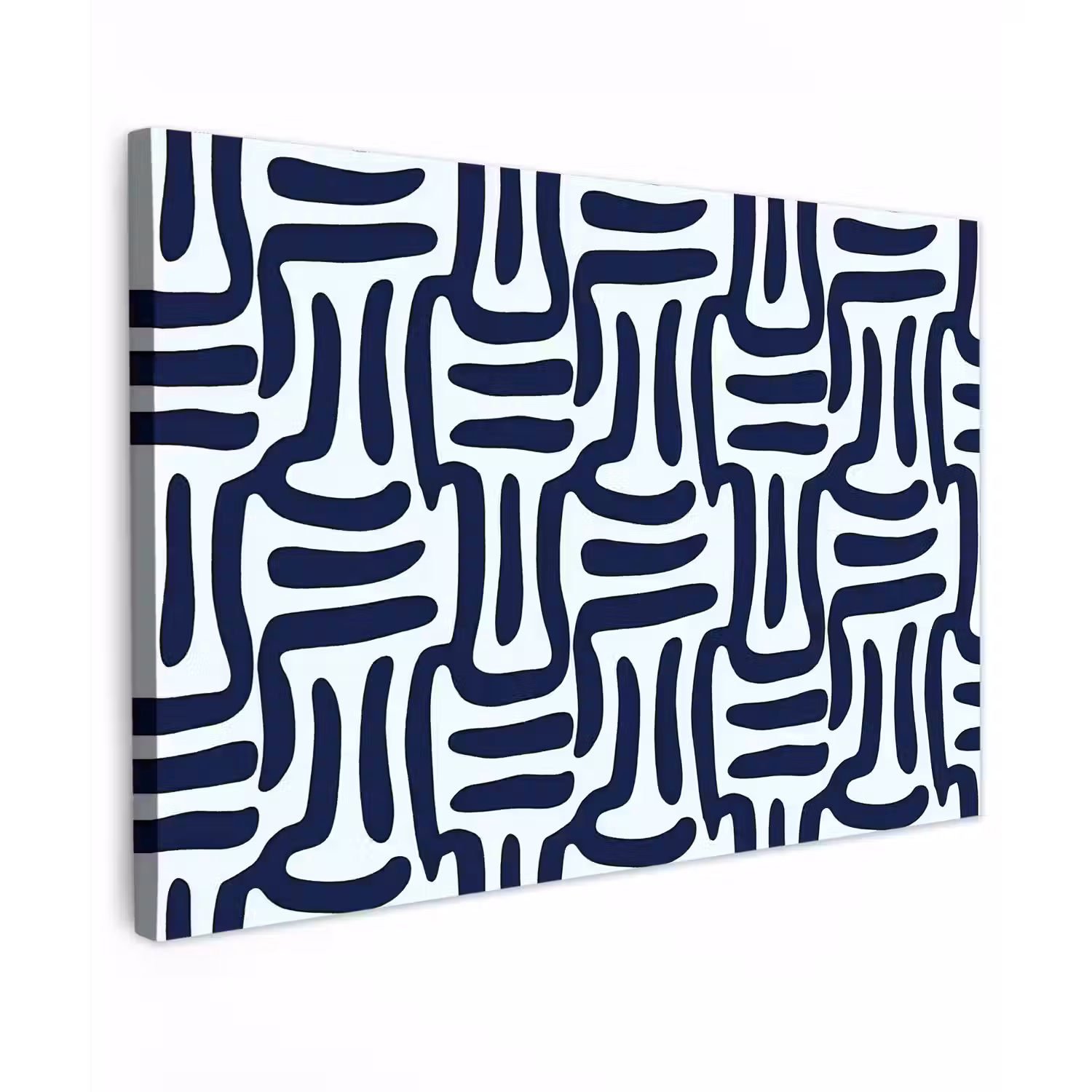 Abstract - Modern - Blauw Tuinposter op houten frame 2 cm dik klein 845 -3d