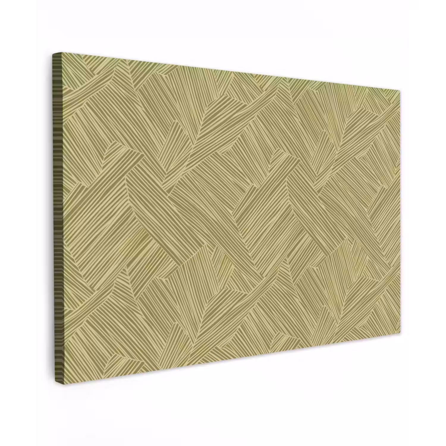 Abstract - Modern - Groen Tuinposter op houten frame 2 cm dik klein 845 -3d