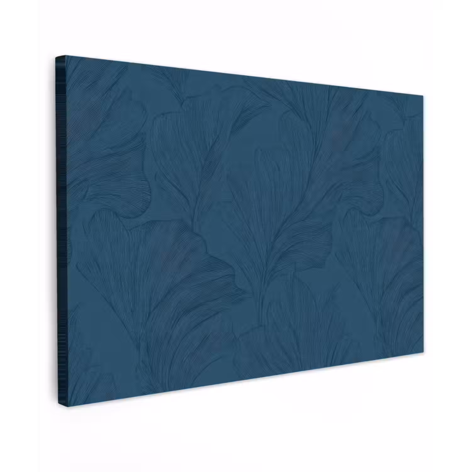 Abstract - Patroon - Donkerblauw - Elegant Tuinposter op houten frame 2 cm dik klein 845 -3d