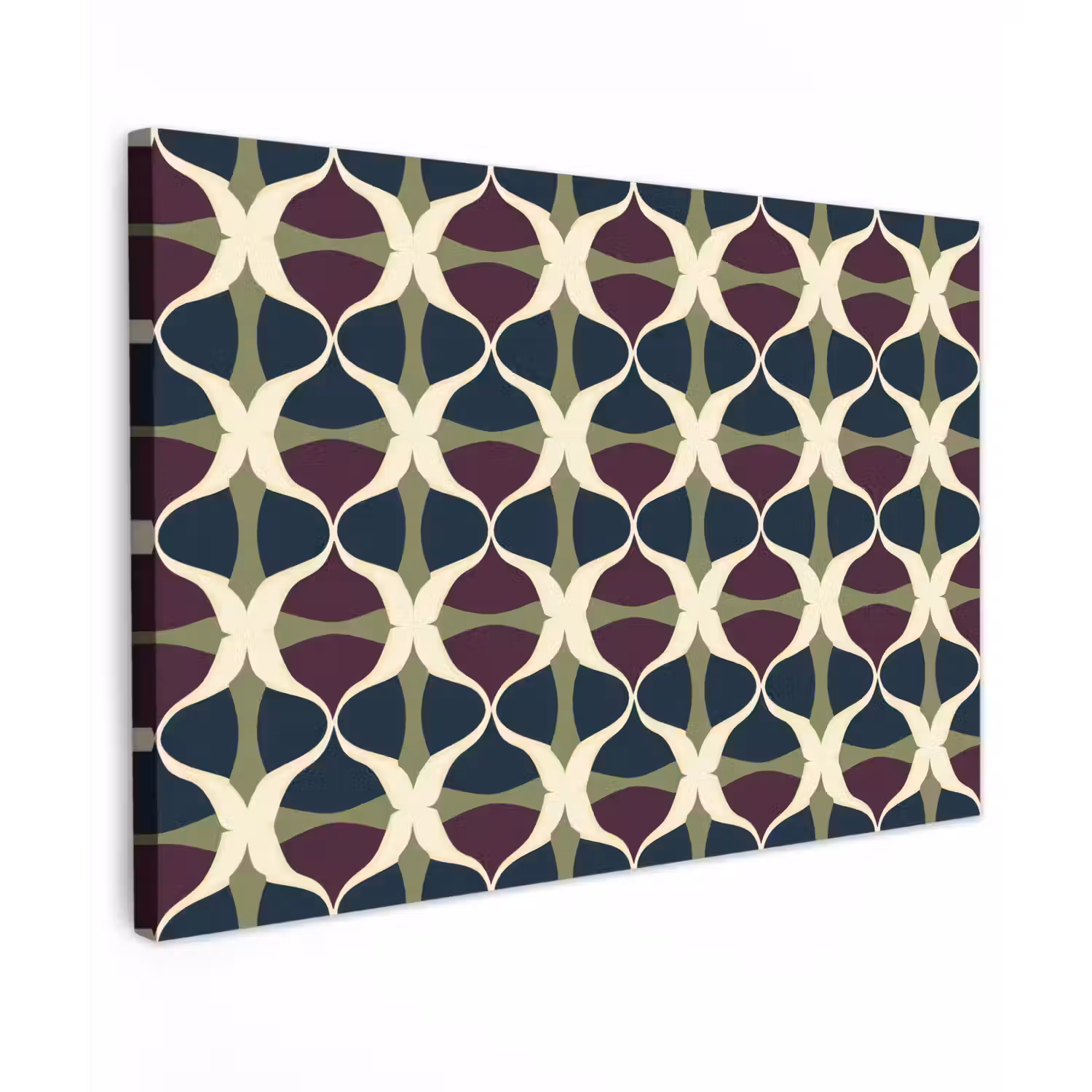 Abstract - Retro - Kleurrijk Tuinposter op houten frame 2 cm dik klein 845 -3d