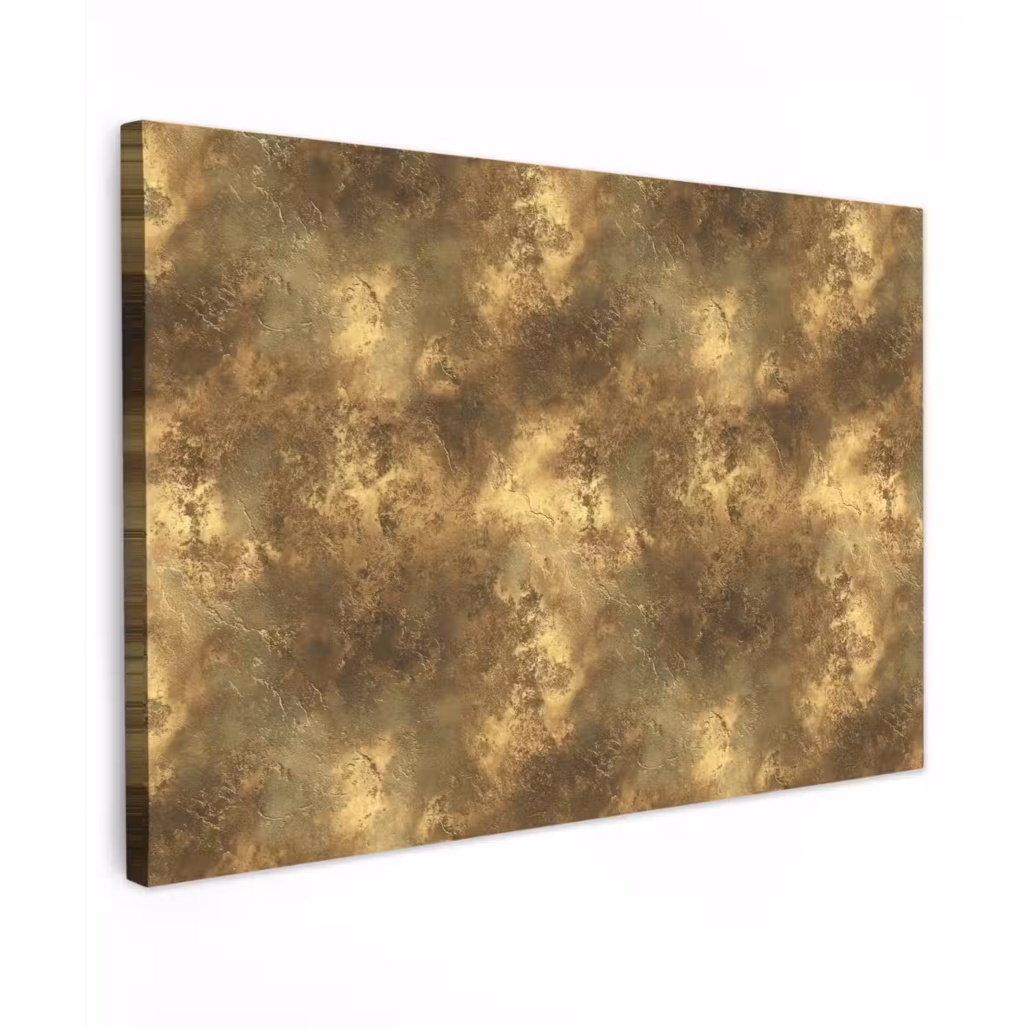Antiek - Metaallook - Goud Tuinposter op houten frame 2 cm dik klein 845 -3d