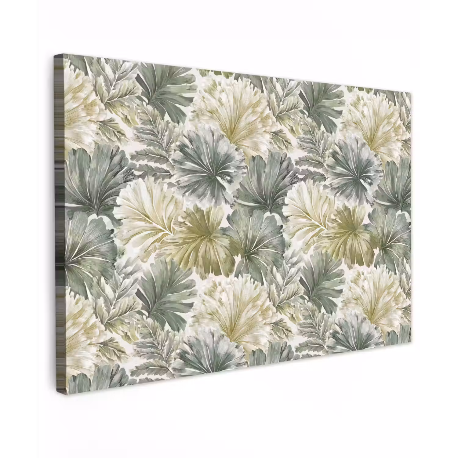 Bladeren - Botanisch - Groen Tuinposter op houten frame 2 cm dik klein 845 -3d