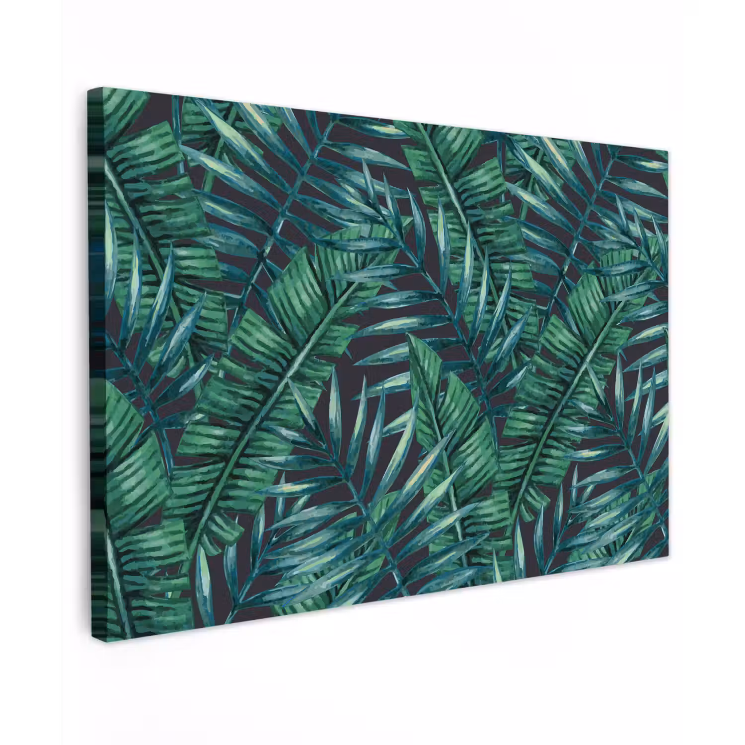 Bladeren - Tropisch - Jungle - Natuur Tuinposter op houten frame 2 cm dik klein -3d