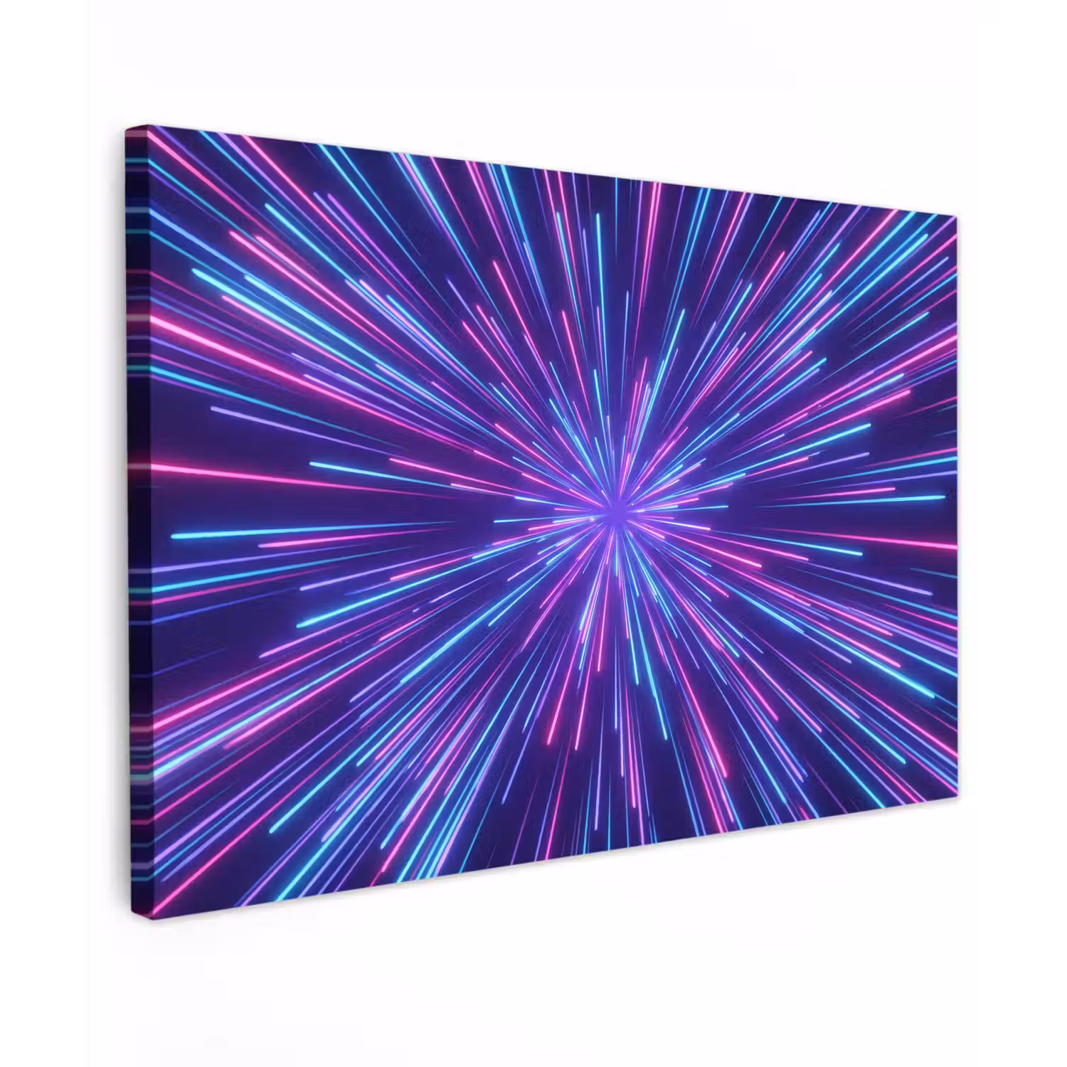 Dynamisch - Ruimte - Kleurrijk Tuinposter op houten frame 2 cm dik klein -3d
