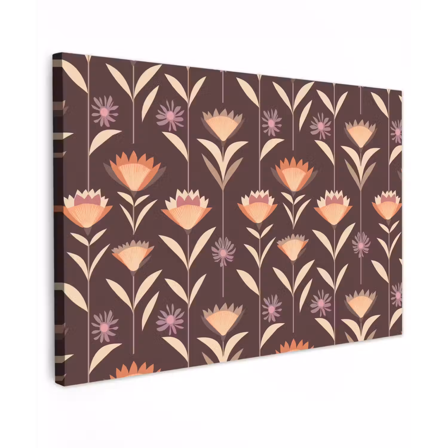 Elegant - Retro - Bruin Tuinposter op houten frame 2 cm dik klein 845 -3d
