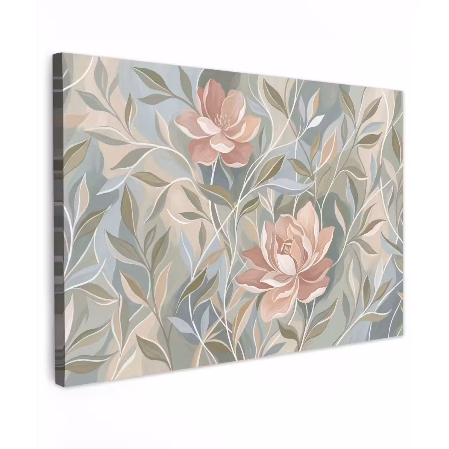 Elegant - Romantiek - Roze Tuinposter op houten frame 2 cm dik klein -3d