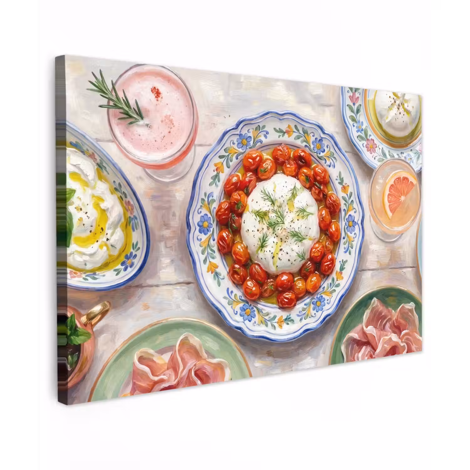 Eten - Tafel - Divers - Modern Tuinposter op houten frame 2 cm dik klein -3d