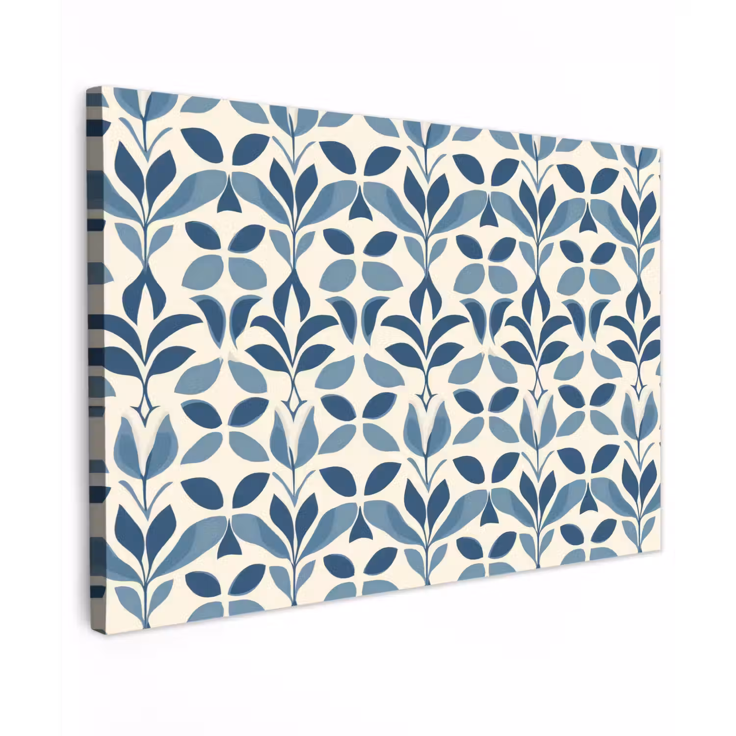 Flora - Modern - Blauw Tuinposter op houten frame 2 cm dik klein 845 -3d