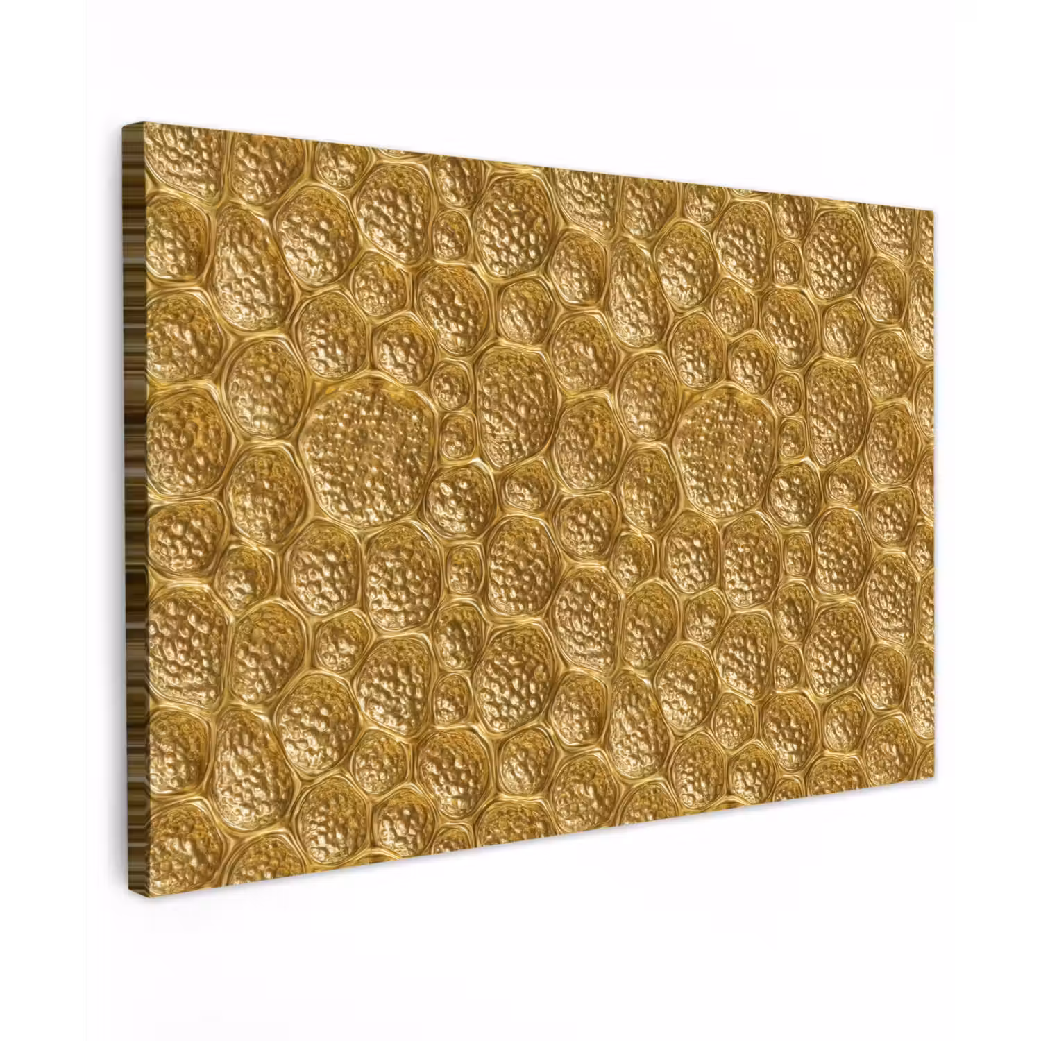 Gehamerd - Mozaïek - Antiek - Goud Tuinposter op houten frame 2 cm dik klein 845 -3d