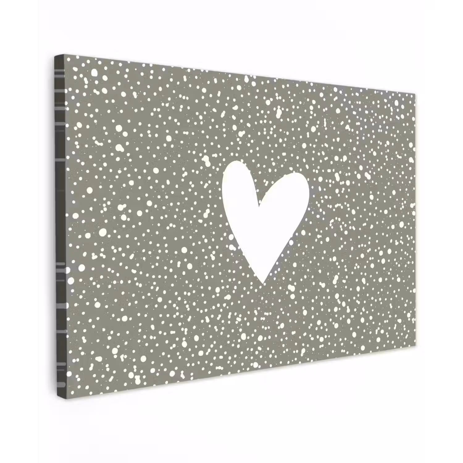 Hart - Design - Liefde Tuinposter op houten frame 2 cm dik klein -3d