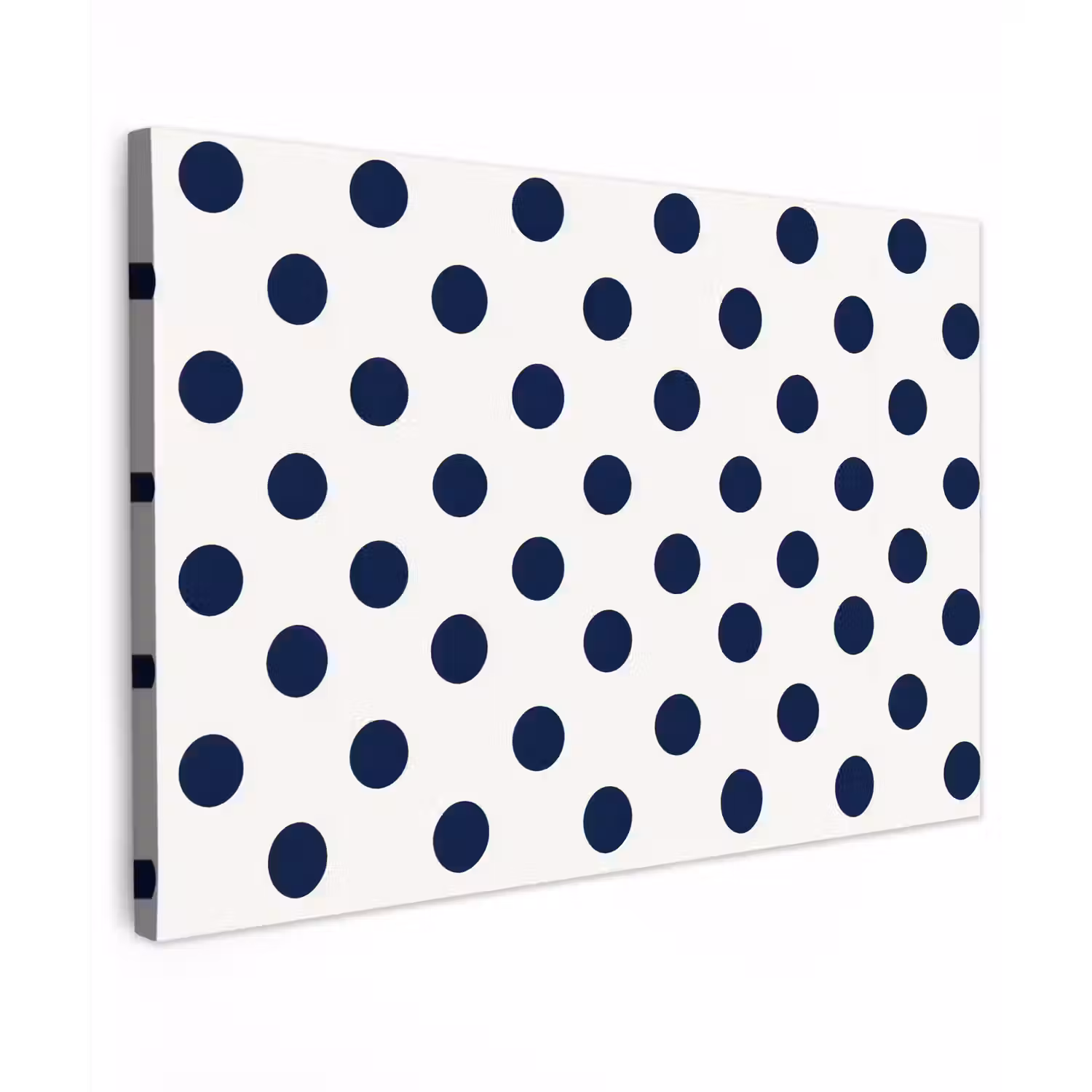 Klassiek - Stippen - Blauw Tuinposter op houten frame 2 cm dik klein 845 -3d