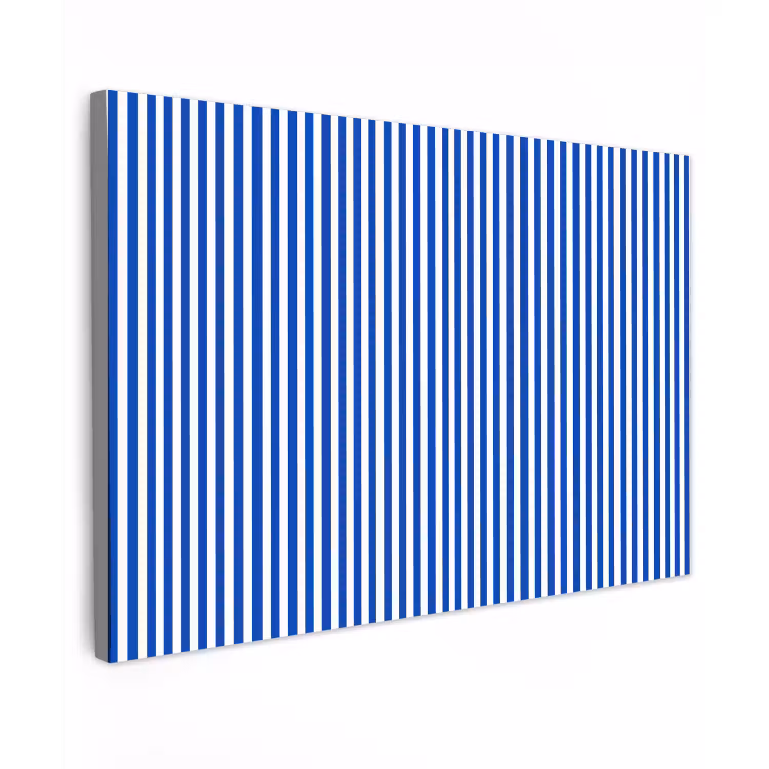 Klassiek - Strepen - Blauw Tuinposter op houten frame 2 cm dik klein 845 -3d