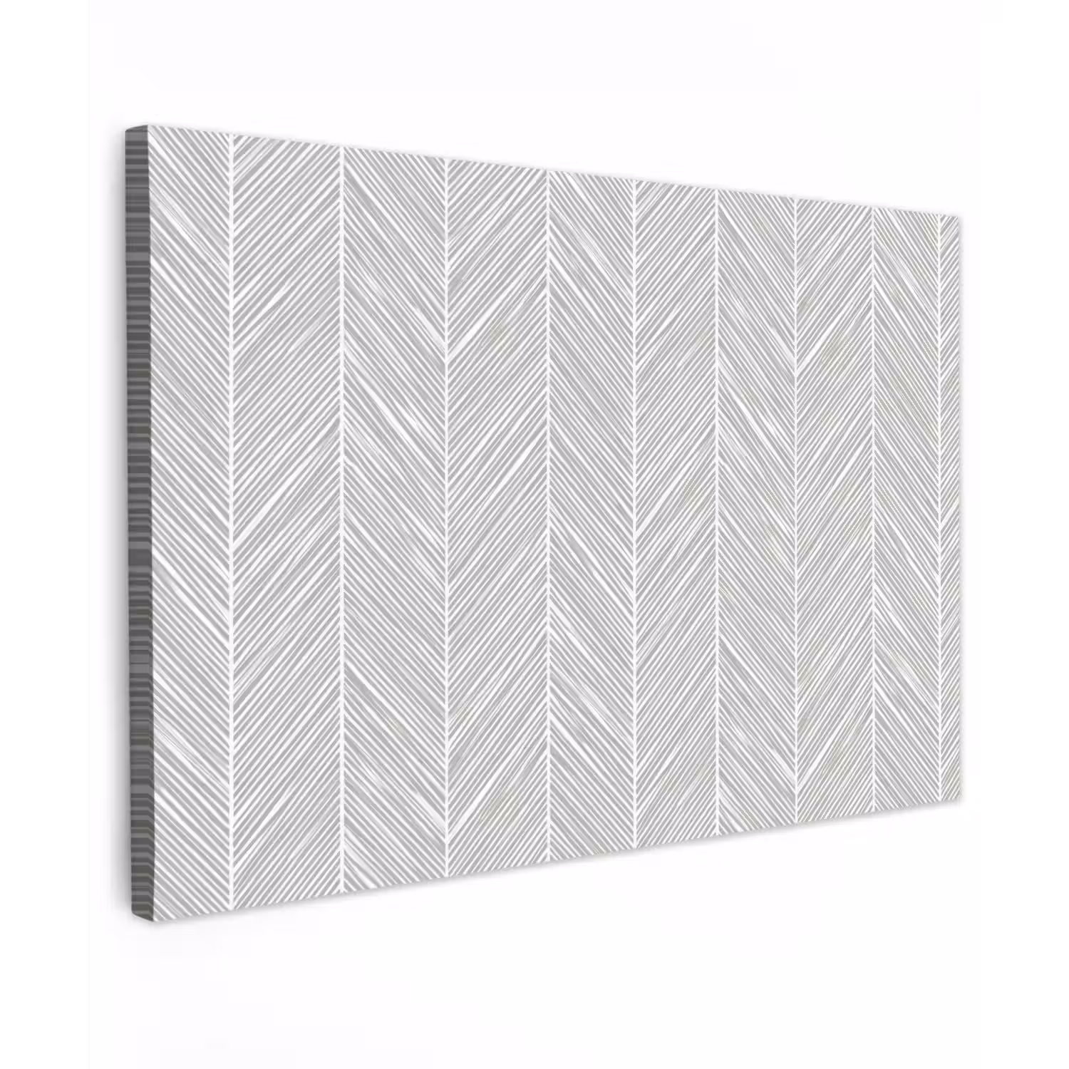Klassiek - Visgraat - Grijs Tuinposter op houten frame 2 cm dik klein 845 -3d