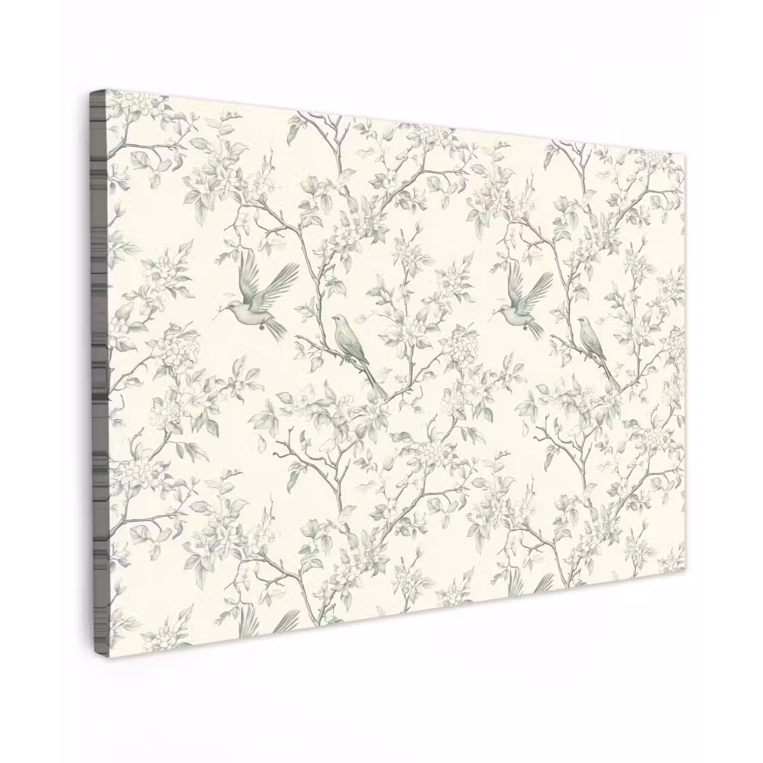 Klassiek - Vogels - Groen Tuinposter op houten frame 2 cm dik klein 845 -3d