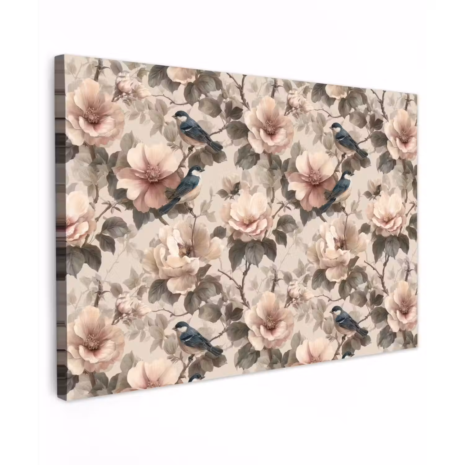 Klassiek - Vogels - Kleurrijk Tuinposter op houten frame 2 cm dik klein 845 -3d