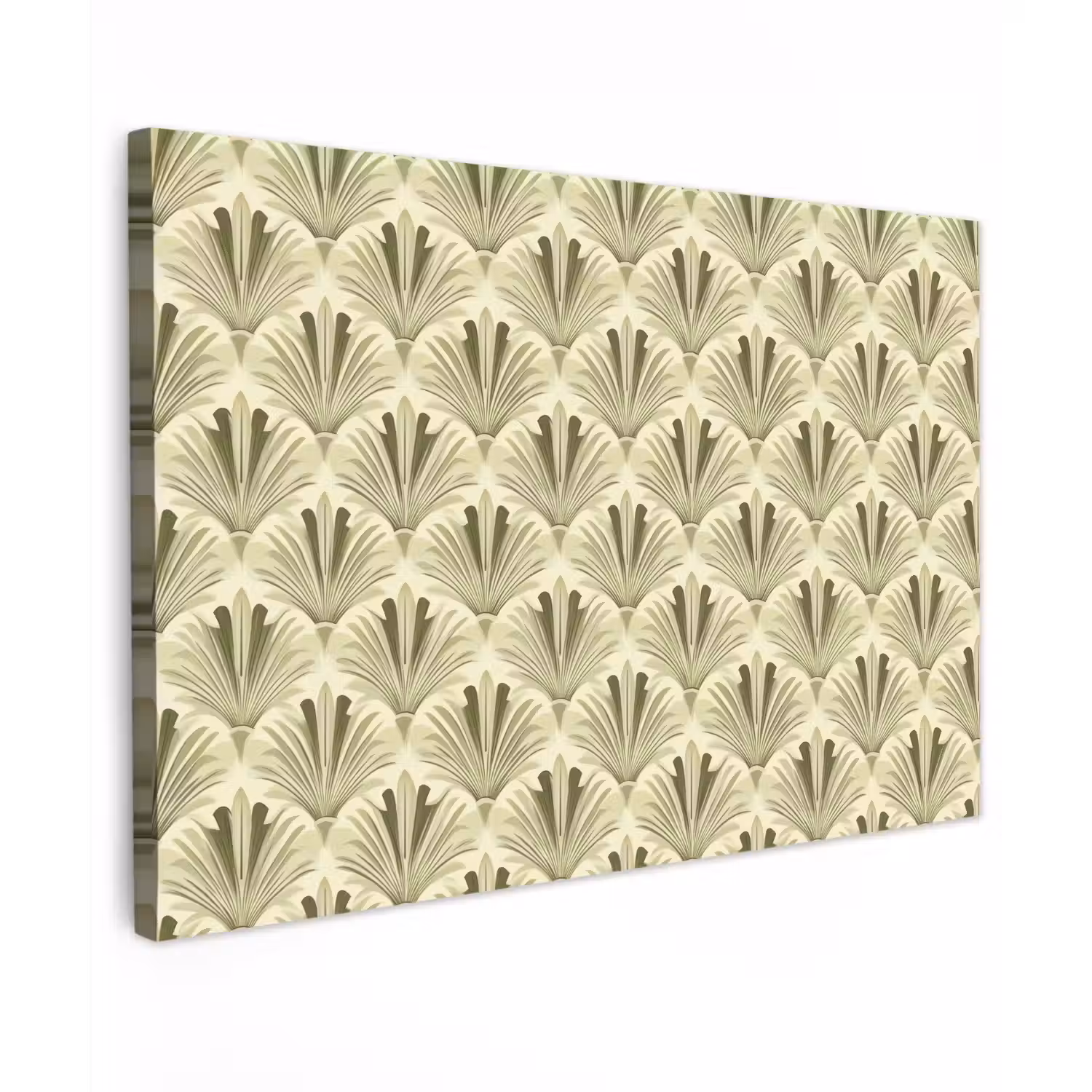 Klassiek - Waaier - Groen Tuinposter op houten frame 2 cm dik klein 845 -3d