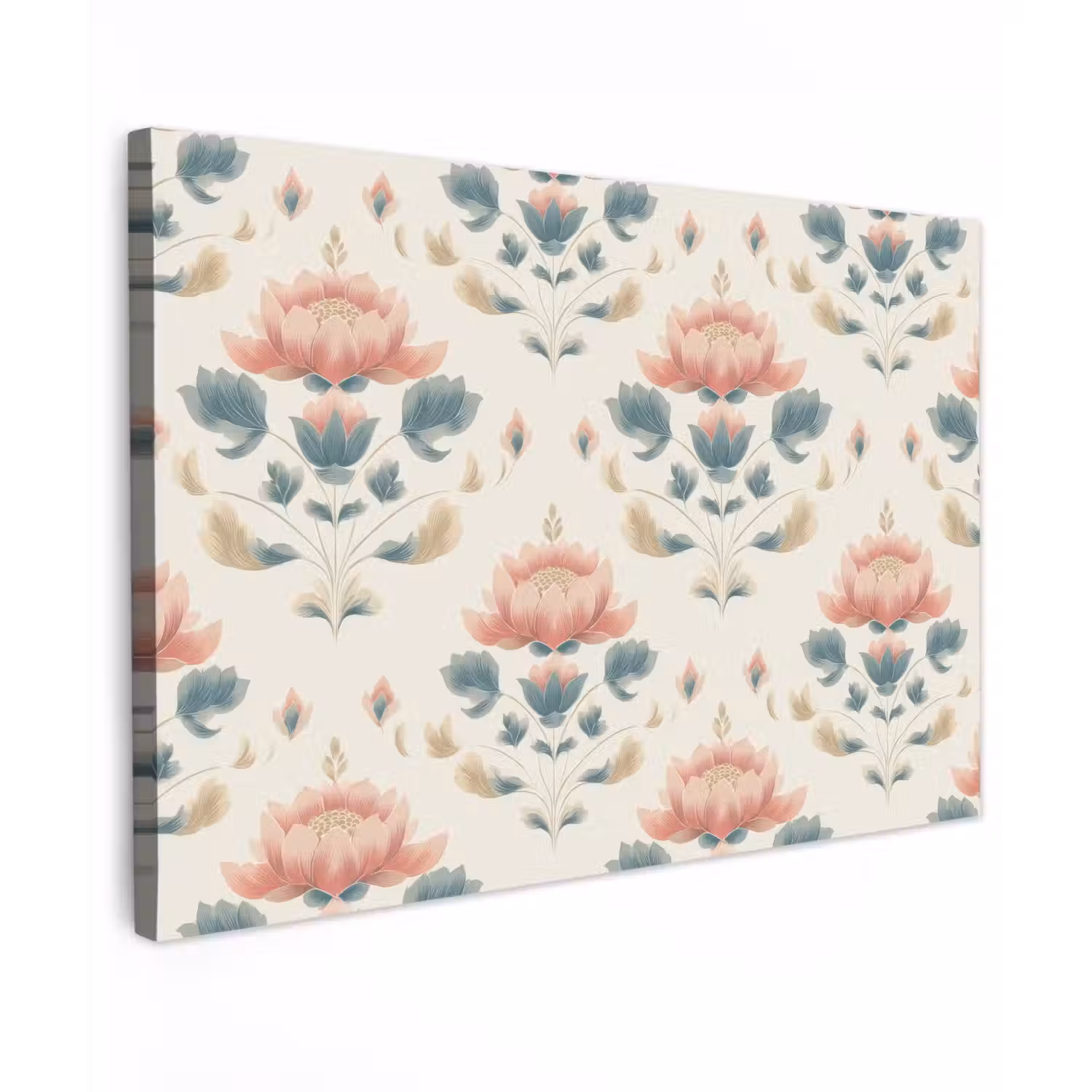 Lotus - Bloemen - Roze Tuinposter op houten frame 2 cm dik klein 845 -3d