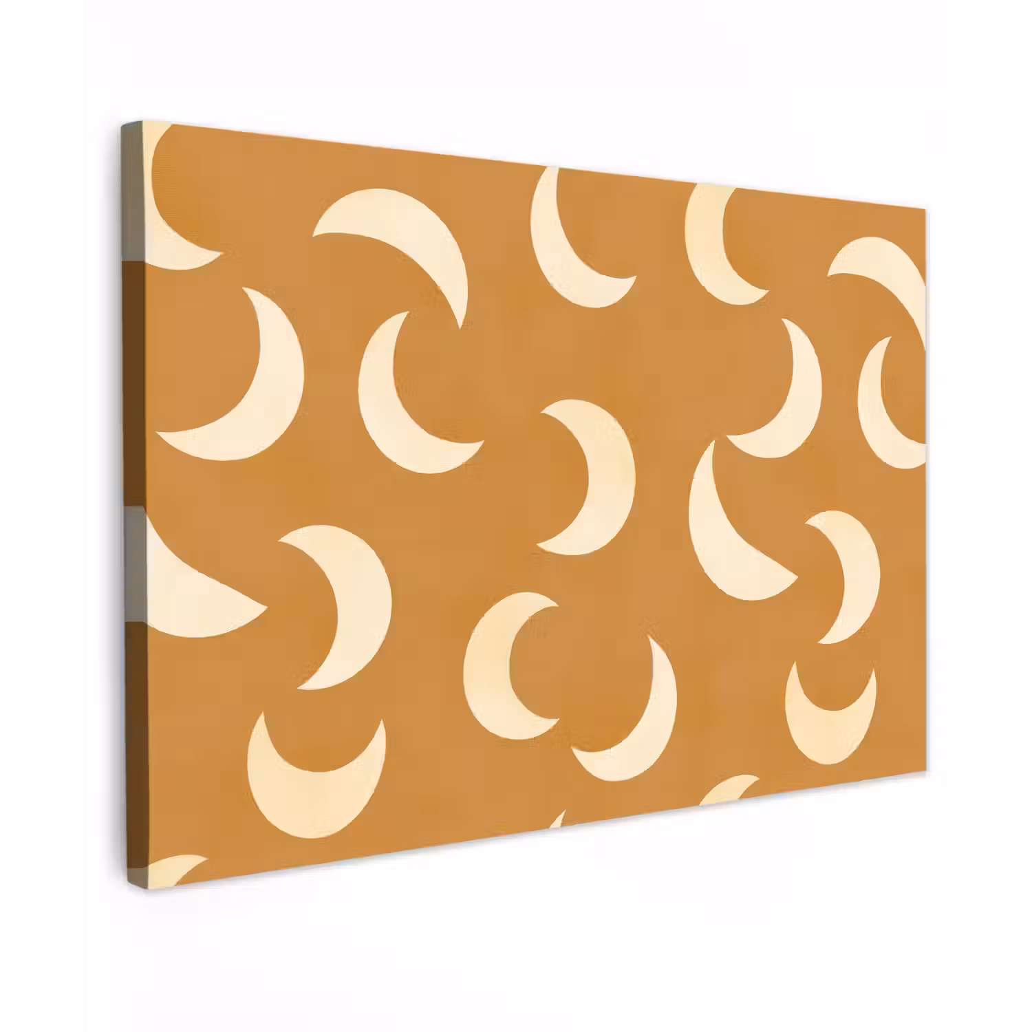 Manen - Patroon - Oker Tuinposter op houten frame 2 cm dik klein 845 -3d