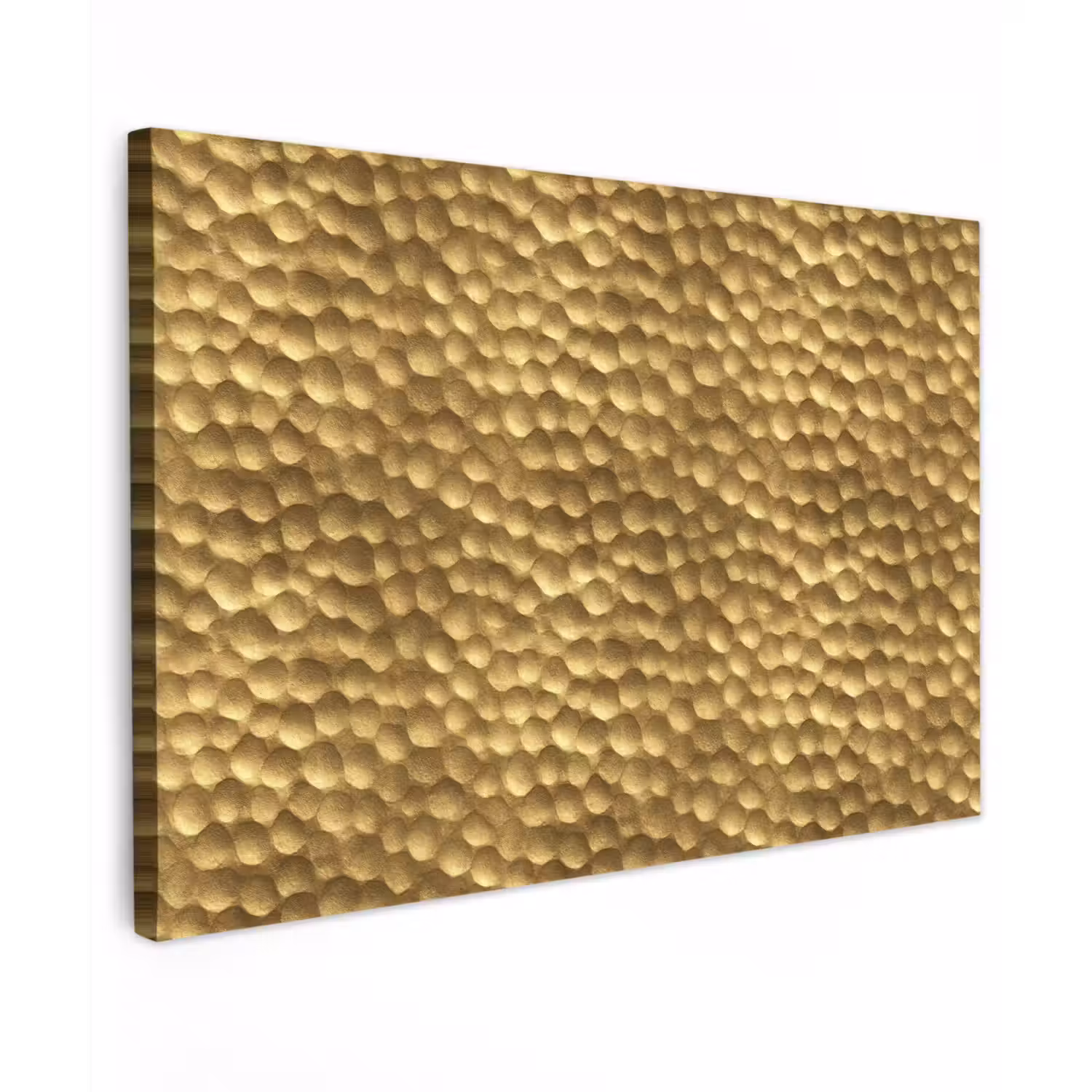 Metaal - Dynamisch - Goud Tuinposter op houten frame 2 cm dik klein 845 -3d