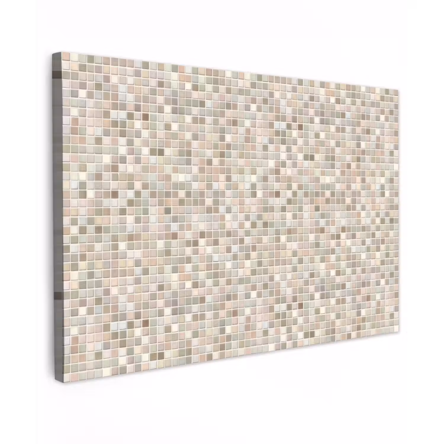 Mozaïek - Patroon- Taupe Tuinposter op houten frame 2 cm dik klein 845 -3d