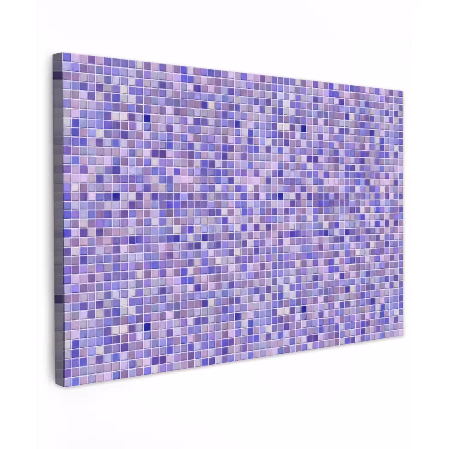 Mozaïek - Tegels - Lila - Amethist Tuinposter op houten frame 2 cm dik klein 845 -3d