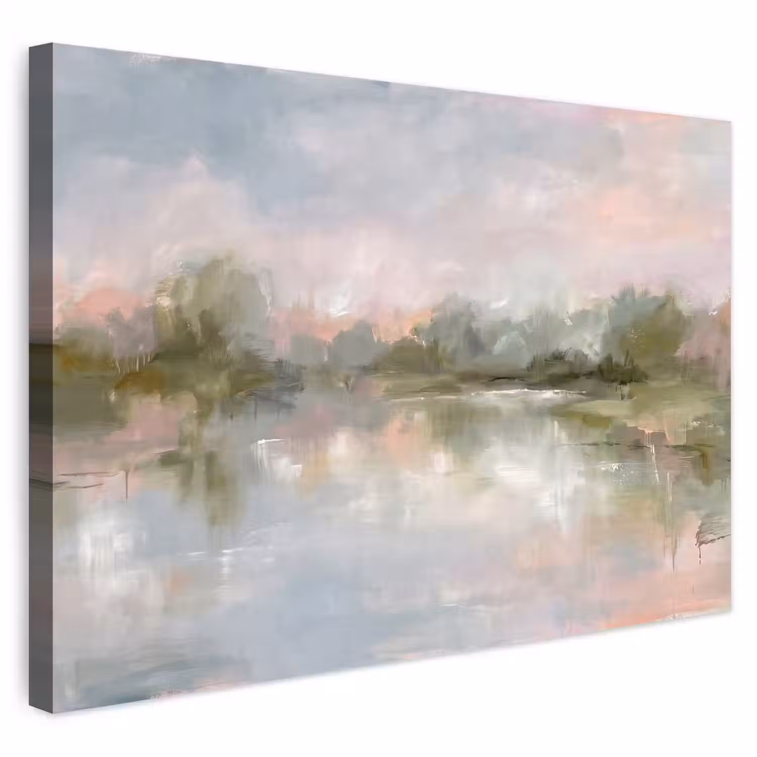 Natuur - Landschap - Abstract - Water - Groen Tuinposter op houten frame 2 cm dik klein -3d