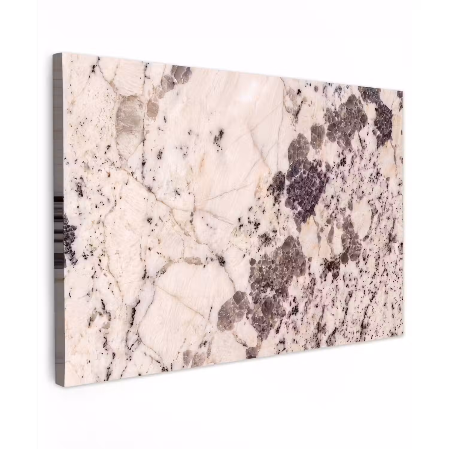 Natuursteen - Patroon - Abstract - Beige - Grijs Tuinposter op houten frame 2 cm dik klein -3d